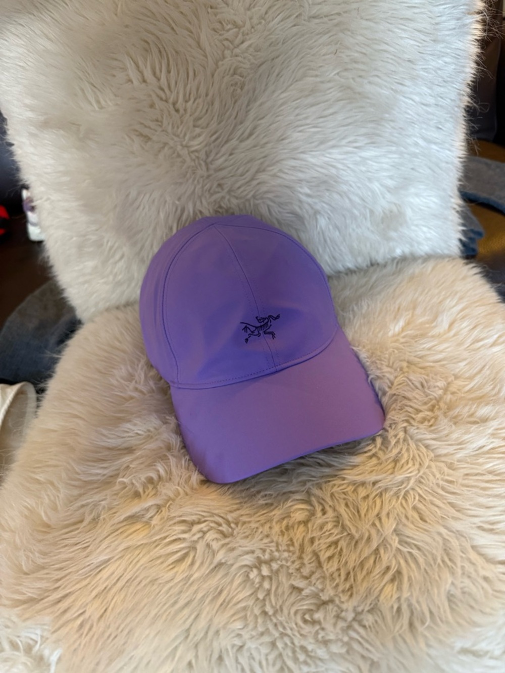 Arc'teryx Purple Lightweight Small Bird Cap with Black Strap